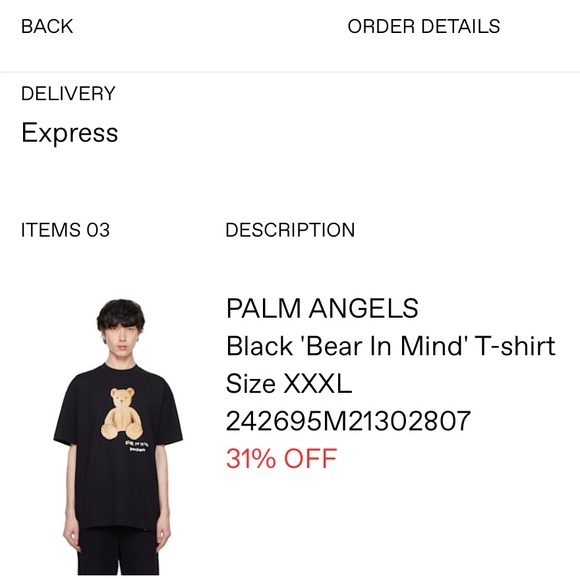 Palm Angels Black Bag - Picture 5 of 5